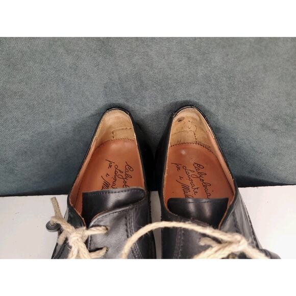 Calzoleria Toscana Made in Italy Black Dress Shoes w/Woven Laces US Mens 8 EU 41 main image 5